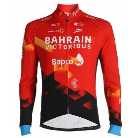 Wielershirt 2021 Team Bahrain Victorious N001 Lange Mouw